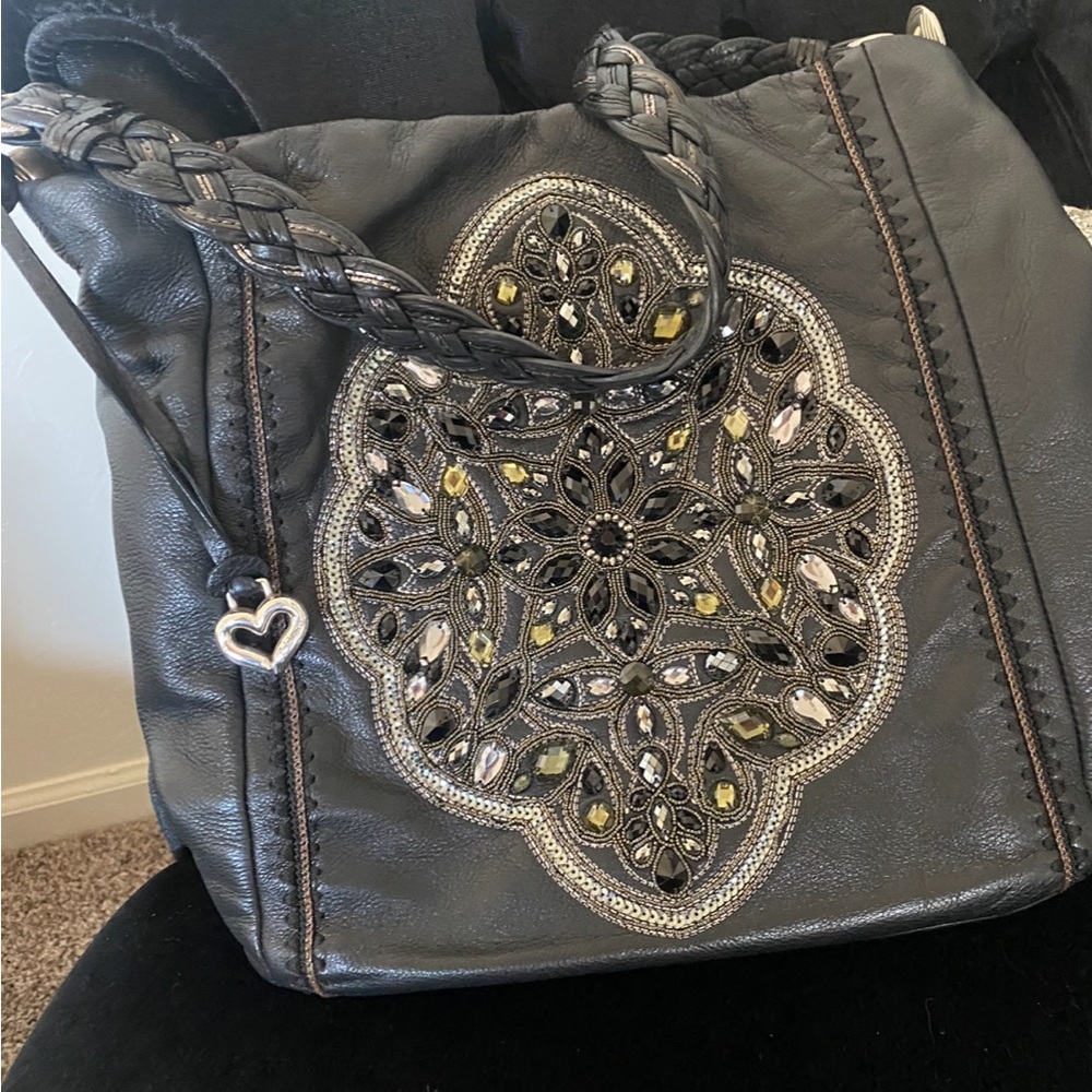Brighton Anju jeweled leather bag.